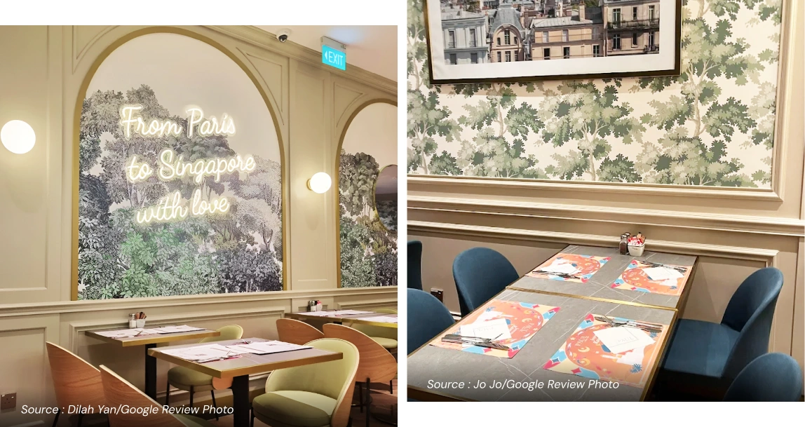 Tropical-themed Restaurant Wallpaper